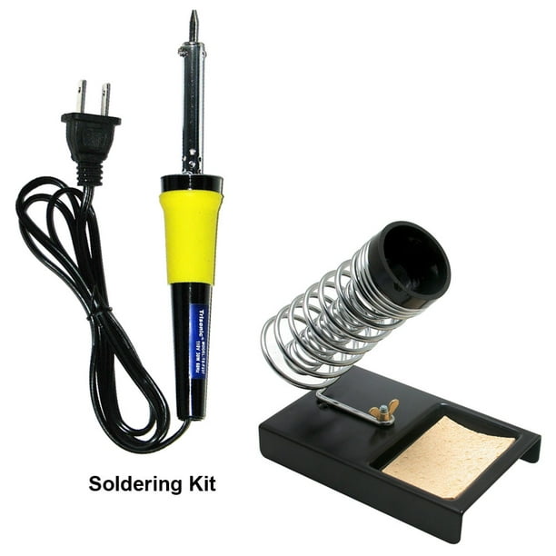 TS-Stand Mini Soldering Iron Board Stand Sponge Cleaner Metal Holder with Black Support Station Solder Black 1PC Soldering Iron Stand 